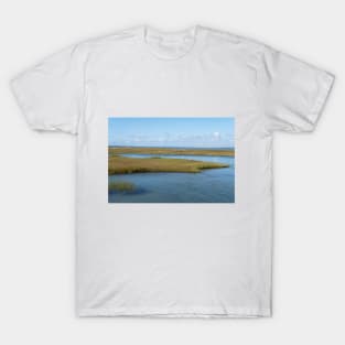 A beautiful view of the Salt Marshes, Gray's Beach T-Shirt